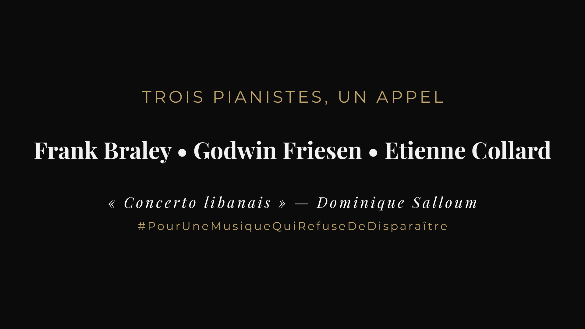 appel pour le concerto libanais